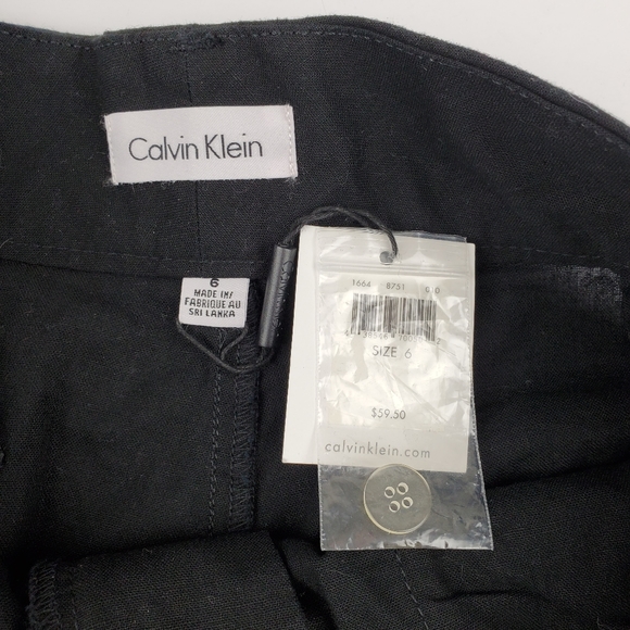 NWT Calvin Klein Linen Blend Shorts - Picture 2 of 3